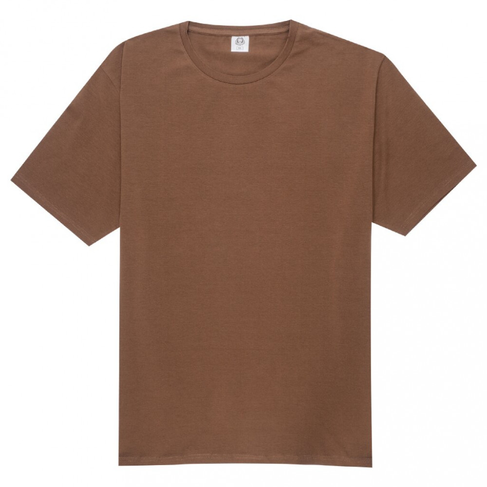 Brown elastane t-shirt